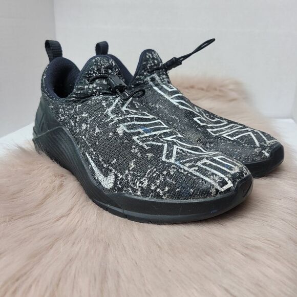 Nike React Metcon Black White Women's Athletic Running Sneakers Shoes Size 8 - Picture 1 of 6